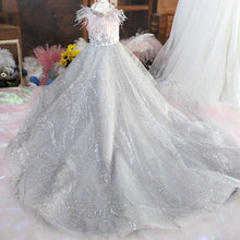 Load image into Gallery viewer, Pet Dog Dress Luxury Princess Wedding Trailing Dress Puppy Clothes  Sequin Embroidery For Small Dogs Lace Dress Chihuahua Pug