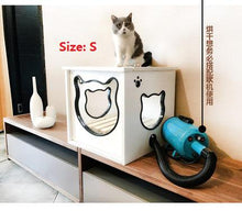 Load image into Gallery viewer, Pet drying box dog hair dryer bathing hair cat small dog home dryer automatic water blowing machine drying box