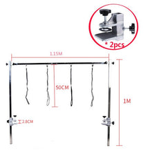 Load image into Gallery viewer, 16%,Pet Grooming Desk Hanger stainless steel support for Professional Dog Beauty Table Dog Accessories with 4 *slings 2*Clips