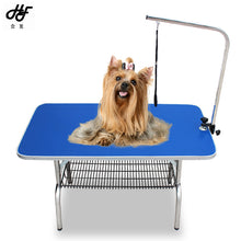 Load image into Gallery viewer, Foldable Pet Beauty Desk Home Dog Grooming Table Folding Shower Shearing Hair Table Portable Dog Beauty Table 115X60X68cm