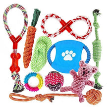 Load image into Gallery viewer, 100 Units Indestructible Dog Toys For Aggressive Chewers Best Small Medium Dogs 1000 Pcs Include Rope Ball Dog Birthday Gifts