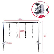 Load image into Gallery viewer, Pet Grooming Desk Hanger stainless steel support for Professional Dog Beauty Table Dog Accessories with 4 *slings 2*Clips
