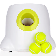Load image into Gallery viewer, Dog pet toys Tennis Launcher Automatic throwing  machine pet Ball throw device 3/6/9m Section emission with 3 balls