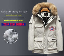 Load image into Gallery viewer, 2019 Man Winter Jaket Down Parka Jacket Mens Coats Overcoat Clothes Imported Goose Extreme Weather Outerwear