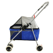 Load image into Gallery viewer, 2019 Light Portable Folding Pet Stroller Dog Cat Stroller Outdoor Windproof Sunscreen Car Stroller bearing 5kg