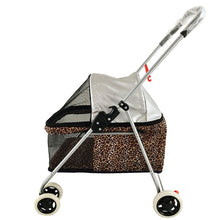 Load image into Gallery viewer, 2019 Light Portable Folding Pet Stroller Dog Cat Stroller Outdoor Windproof Sunscreen Car Stroller bearing 5kg