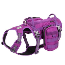 Load image into Gallery viewer, Truelove Dog Harness Backpack Bag Saddle Military Tactical Waterproof Harness Pet Dog Backpack Carrier Outdoor Travel Training