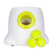 Load image into Gallery viewer, Dog pet toys Tennis Launcher Automatic throwing machine pet Ball throw device Section emission with 3 balls