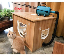 Load image into Gallery viewer, Pet drying box dog hair dryer bathing hair cat small dog home dryer automatic water blowing machine drying box