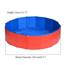 Load image into Gallery viewer, Foldable Pool Dog Pet Swimming Pool For Dog Big-Size  Collapsible 4 Seasons Pet Playing Washing Pond For Cat Large Dog Summer E