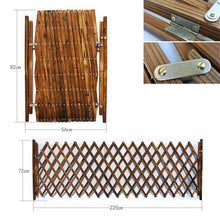 Load image into Gallery viewer, Natural Bamboo Dog Isolation Gate Baby Protection Pet Isolation Fence  Simple Stretchable Wooden Fence Easy Install 72X220cm