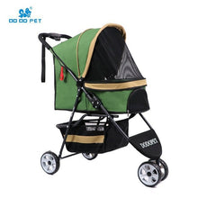 Load image into Gallery viewer, High-grade Pet Stroller Breathable Aluminum Alloy+600D Cloth Pet Stroller Quick-foldable 3 Wheel Dog Cat Seat Bag 15kgBearing