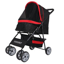 Load image into Gallery viewer, High-grade Pet Stroller Breathable Aluminum Alloy+600D Cloth Pet Stroller Quick-foldable 3 Wheel Dog Cat Seat Bag 15kgBearing