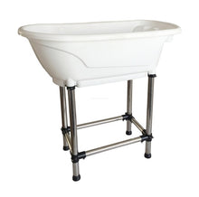 Load image into Gallery viewer, Pet Bathtub Large Pet Products non-slip Bath Tub for Dog and Cat not bend over with high Stainless steel legs Easy install