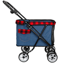 Load image into Gallery viewer, 2019 New Lightweight  Folding Pet Stroller Dog Cart Cat Stroller Four Wheel Outdoor Travel Supplies Dog Carrier Pet Stroller