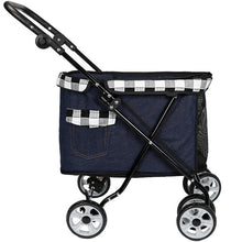 Load image into Gallery viewer, 2019 New Lightweight  Folding Pet Stroller Dog Cart Cat Stroller Four Wheel Outdoor Travel Supplies Dog Carrier Pet Stroller