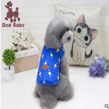 Load image into Gallery viewer, (5pc/lot) Pet Dog Cat Clothes Chihuahua Winter thickness lightning  hoody Coat Jacket Clothes for dogs roupas para cachorro DE09