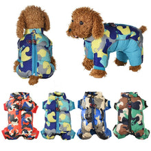 Load image into Gallery viewer, Warm Dog Clothes Windproof Winter Pet Dog Camouflage Coat Jacket Padded Puppy Clothes Outfit for Small Large Dog Chihuahua