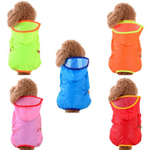 Load image into Gallery viewer, Waterproof Dog Raincoat Rain Cloth Colorful Dog Clothes Supplies Pet Products Dog Trench Cloak Costumes