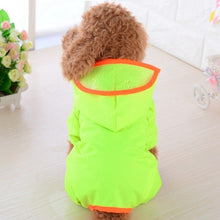 Load image into Gallery viewer, Dog Windbreaker New Hooded Dog Raincoat Small Dog Waterproof Raincoat Poncho Outdoor Pet Travel Cloak Clothing