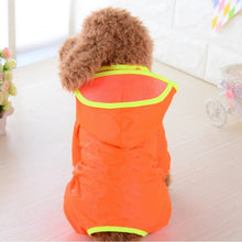 Load image into Gallery viewer, Dog Windbreaker New Hooded Dog Raincoat Small Dog Waterproof Raincoat Poncho Outdoor Pet Travel Cloak Clothing