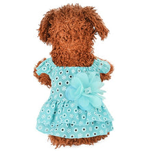 Load image into Gallery viewer, Dog Lace Princess Dress Pet Clothes Spring Small Dog  Skirt Summer Thin Section Romantic Wave Point Gauze Skirt Pet Clothing