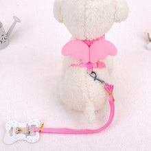 Load image into Gallery viewer, Dog Collar Pet Dog Angel Wings Belt And Collar Adjustable Puppies Lead Traction Belt Pet Out Accessories