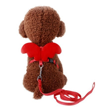 Load image into Gallery viewer, Dog Collar Pet Dog Angel Wings Belt And Collar Adjustable Puppies Lead Traction Belt Pet Out Accessories