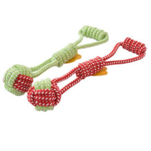 Load image into Gallery viewer, Pet Toy Pet Supply Dog Toys Dogs Chew Teeth Clean Outdoor Traning Fun Playing Green Rope Ball Toy For Large Small Dog Cat