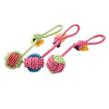 Load image into Gallery viewer, Pet Toy Pet Supply Dog Toys Dogs Chew Teeth Clean Outdoor Traning Fun Playing Green Rope Ball Toy For Large Small Dog Cat