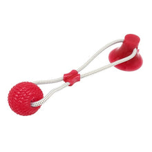 Load image into Gallery viewer, Pet Dog Rubber Ball Training Toy Chew Play Fetch Bite Toy With Suction Cup Dog Molar Chew Toy Self Interactive Toy