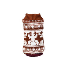 Load image into Gallery viewer, Various Style Christmas Winter Dog Coat Clothes Warm Soft knitting Pet Dog Vest Sweater For Small Medium Dogs Classic Pattern