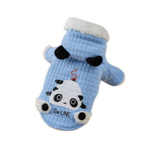 Load image into Gallery viewer, Cute Polyester Winter Puppy Costume Dog Cat Hoodie Clothes for Chihuahua Yorkie 2 Legged Jacket Coat XS-XL For Cold Weather