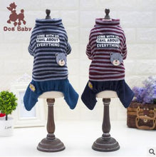 Load image into Gallery viewer, 5pc/lot) Pet Dog Cat Clothes Chihuahua Winter thickness bear hoody  Coat Jacket Clothes for dogs roupas para cachorro DE08