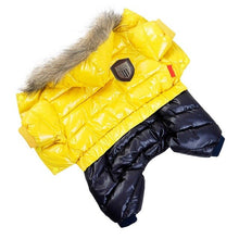 Load image into Gallery viewer, Pet Dog Clothes Winter Warm Dog Green Coat Jumpsuit Thicken Pet Clothing For Yorkshire Teddy Dogs Costume Puppy Clothes Jacketsd
