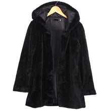 Load image into Gallery viewer, 2018 New Fashion High imitation fur Hooded Coat female long thick Faux Fur Coat Super Warm Velvet Jacket Women Winter clothes