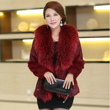 Load image into Gallery viewer, S-6XL Fashion Women's Faux Coat Autumn and Winter Clothes Medium long Overcoat Imitation Rabbit Fur Coat Women Winter Clothing