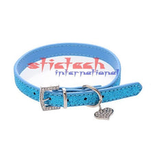 Load image into Gallery viewer, by dhl or ems 500pcs Studded Bling Pet Dog Collar Soft PU Leather Puppy Cat Collar