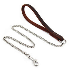 Load image into Gallery viewer, Large dog stainless steel chain leash rope personalized metal collar jogging leash noose arnes perro grande Samoyed 45QY15