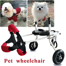 Load image into Gallery viewer, Auxiliary Pet Wheelchair Hind Legs Paralyzed Pet Wheelchair Scooter Disabled Dog Rehabilitation Wheelchair XXS/XS/S/M SIZE Widen