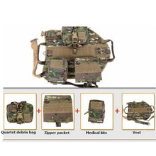Load image into Gallery viewer, 2017 Outdoor Protection Army Tactical Dog Vests Military Dog Clothes Load Bearing Harness SWAT Dog Training rescue Molle Vest