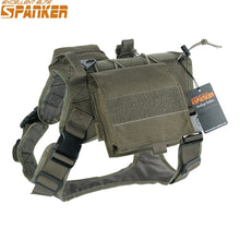 Load image into Gallery viewer, EXCELLENT ELITE SPANKER Tactical Battle Dog Clothes Suit Military Outdoor Training Molle Vest Harness Pets Hunting Accessories