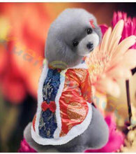 Load image into Gallery viewer, 20pcs puppy costume dog cat clothes Chinese style pet Tang suit new year cat jacket Spring Festival outfits Teddy dog coat