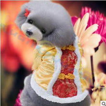 Load image into Gallery viewer, 20pcs puppy costume dog cat clothes Chinese style pet Tang suit new year cat jacket Spring Festival outfits Teddy dog coat