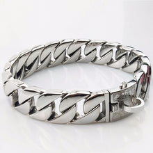 Load image into Gallery viewer, Metal Stainless Steel  dog collar Steel Chain Martingale High-end custom Show Collar Bully dogs Doberman Adjustable Safety