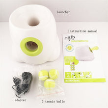 Load image into Gallery viewer, 1pc Tennis Launcher Dog Pet Toys Automatic Tennis Throwing Machine Pet Ball Throw Device Section Emission With 3 Balls