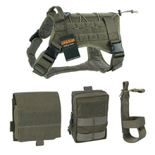 Load image into Gallery viewer, EXCELLENT ELITE SPANKER Outdoor Tactical Dog Clothes Suit Military Training Molle Dog Vest Set Harness Pets Hunting Accessories