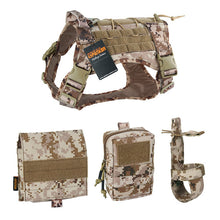 Load image into Gallery viewer, EXCELLENT ELITE SPANKER Outdoor Tactical Dog Clothes Suit Military Training Molle Dog Vest Set Harness Pets Hunting Accessories