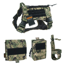 Load image into Gallery viewer, EXCELLENT ELITE SPANKER Outdoor Tactical Dog Clothes Suit Military Training Molle Dog Vest Set Harness Pets Hunting Accessories
