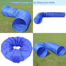 Load image into Gallery viewer, Large 5M Dog Tunnels for Large Big Dog Long Play Toys Foldable Blue Train Funny Cat Big Dog Tunnel Steel Frame Outdoor Exercises